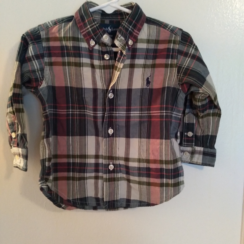 Ralph Lauren 18m plaid shirt